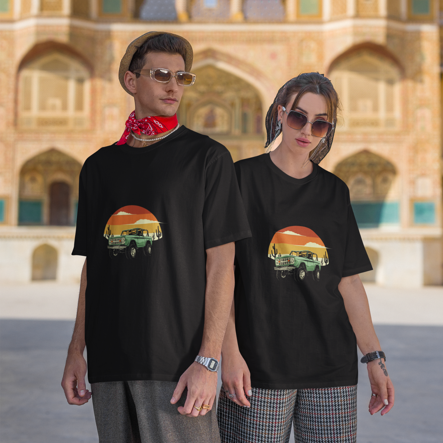 Retro Drive Black | Four Seasons | Hemp T-Shirt