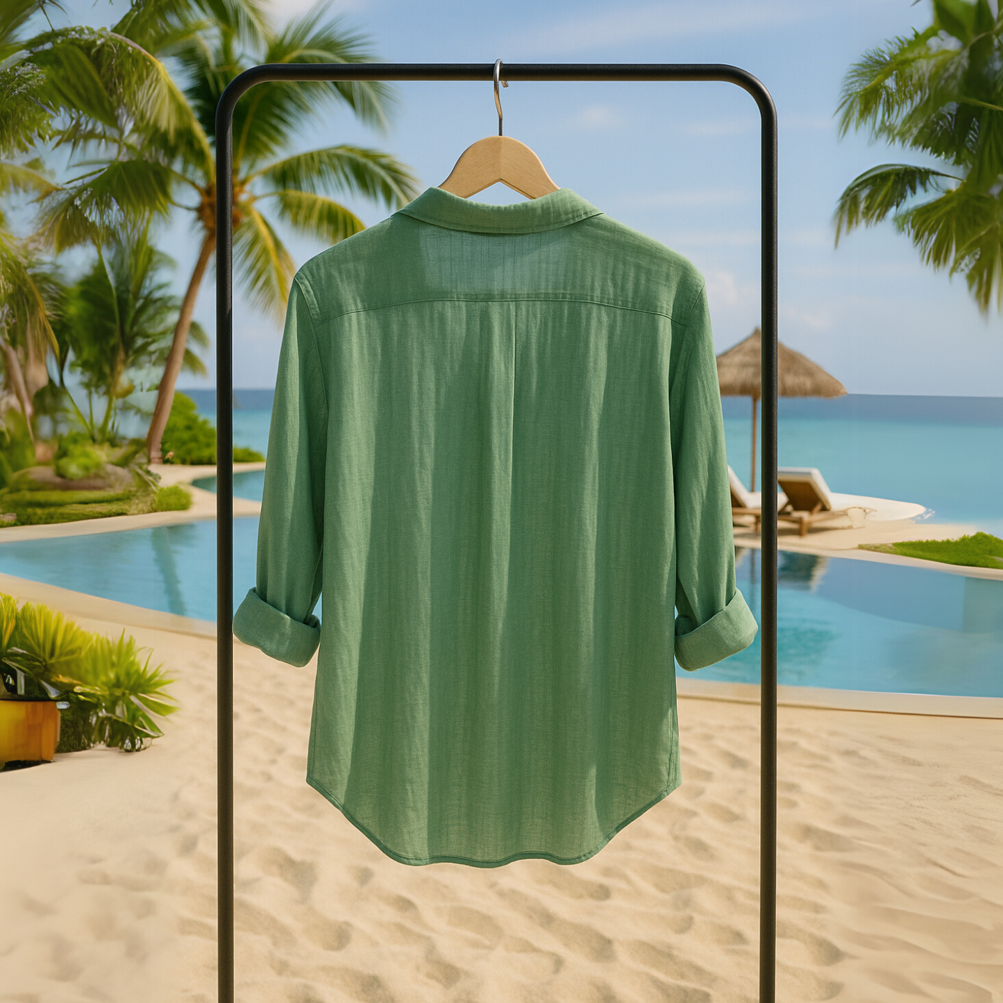 Fern Green | Beach Shirt for Women | Breezers Collection