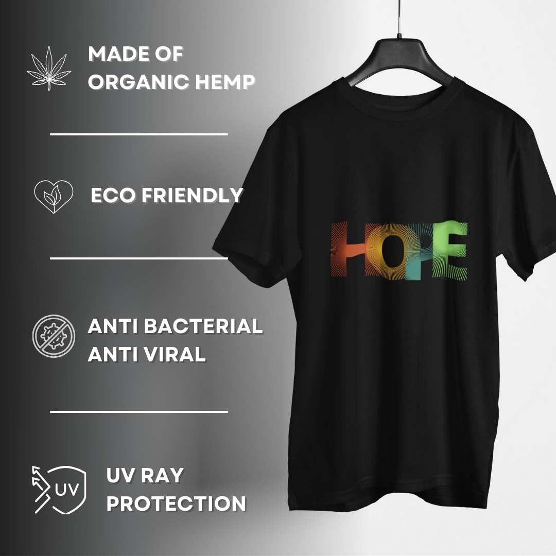 Hope | Hemp T-Shirt | Unisex | Oversize Fit - Hemp Closet Sustainable Clothing