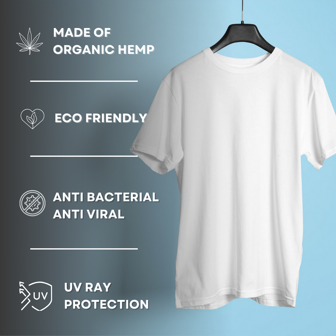 Classic White | Hemp T-Shirt | Unisex | Oversize Fit - Hemp Closet Sustainable Clothing