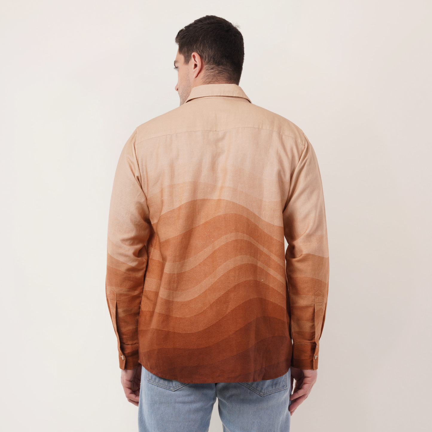Sunset Waves | Hemp Cotton Sustainable Shirt | Men