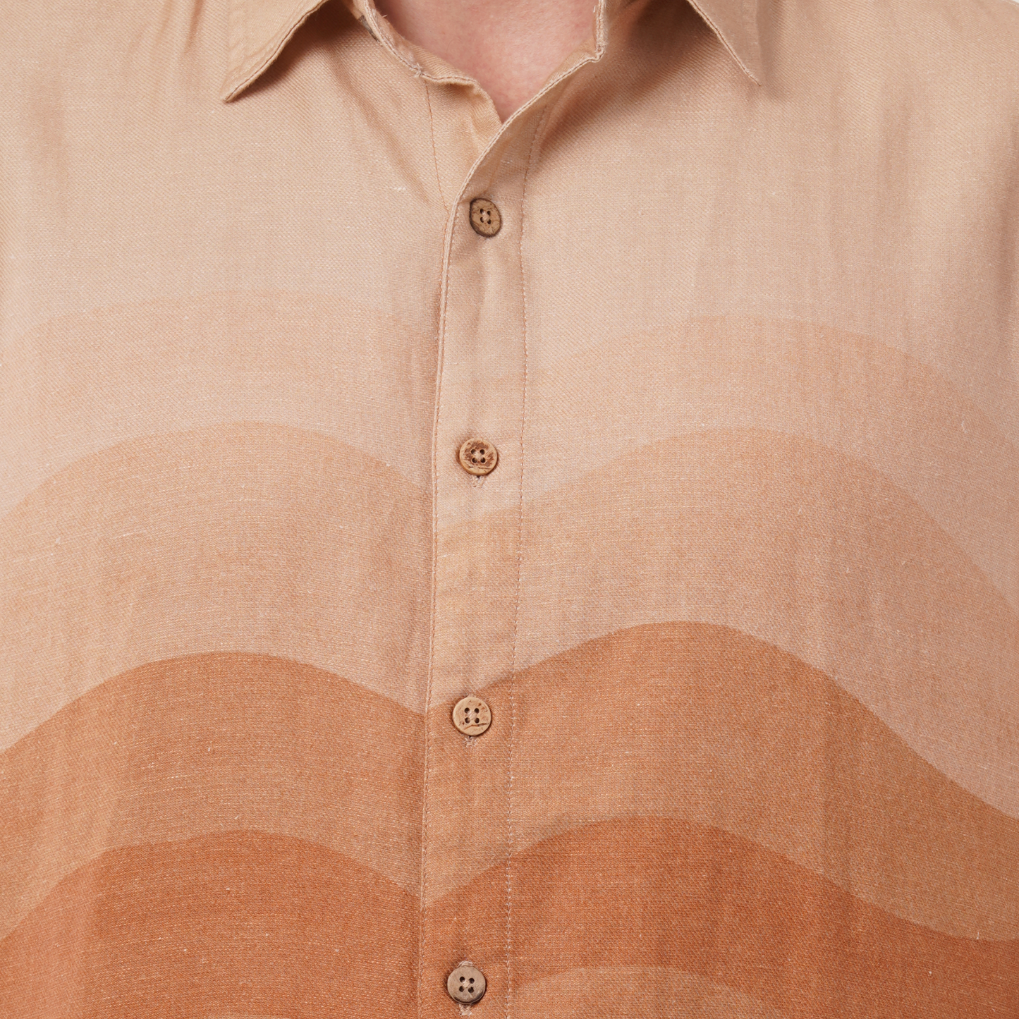 Sunset Waves | Hemp Cotton Sustainable Shirt | Men