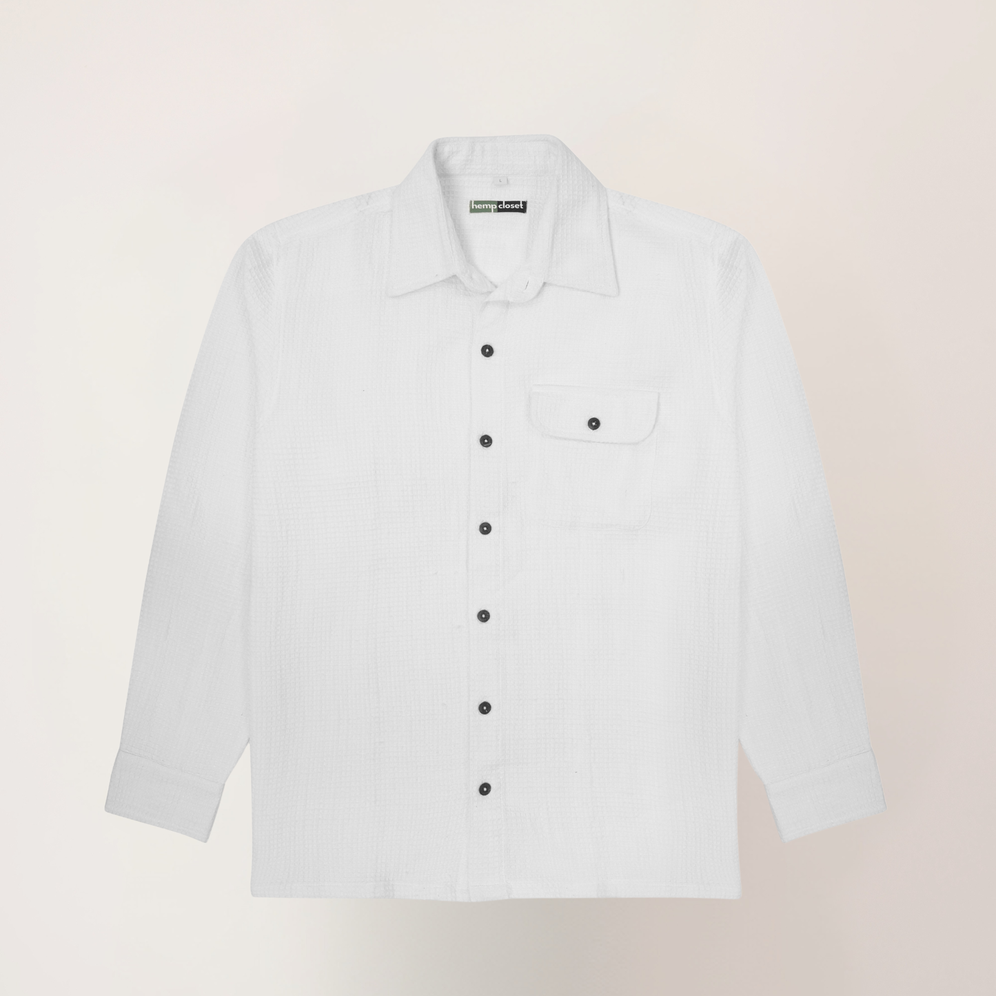 Waffle Vanilla | Hemp Cotton Sustainable Shacket | Men