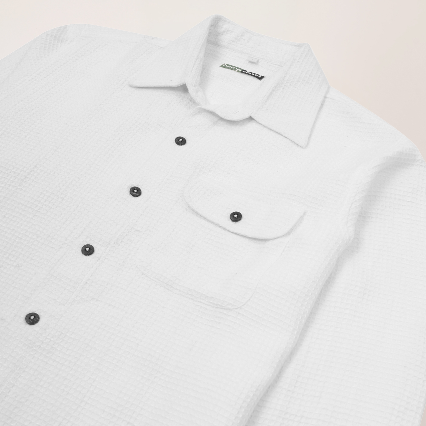 Waffle Vanilla | Hemp Cotton Sustainable Shacket | Men