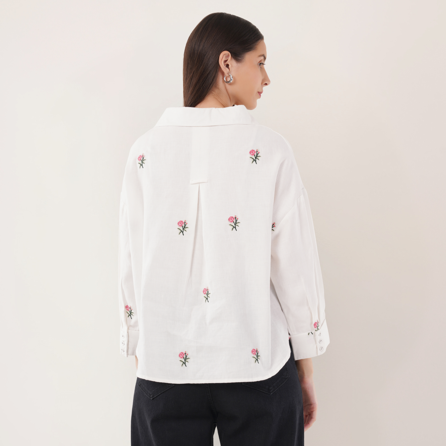 Petal Whisper | Hemp Cotton Sustainable Shirt | Women
