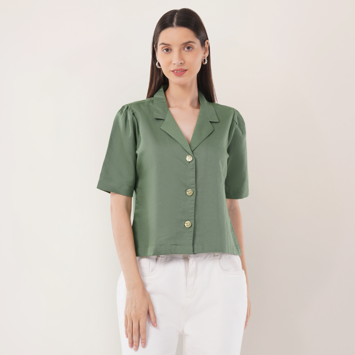 Mistletoe  | Hemp Cotton Sustainable Box Shirt | Women